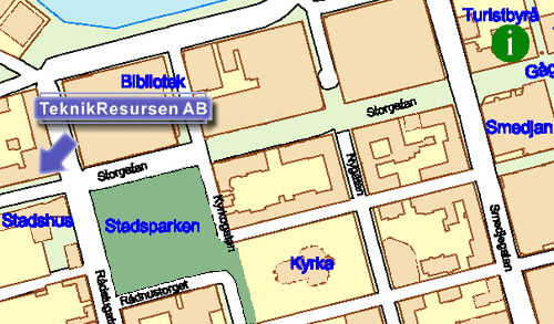 Översiktskarta över Luleå